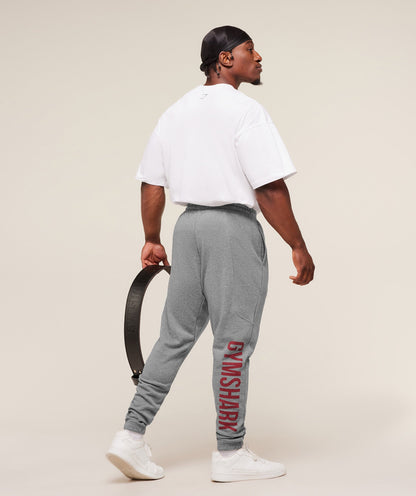 Gymshark Power Wordmark Joggers Charcoal Core Marl