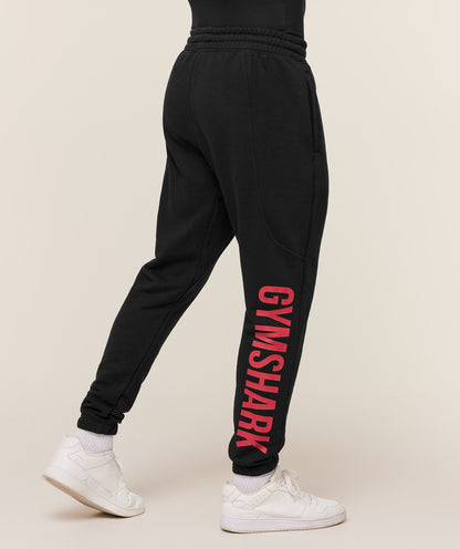 Gymshark Power Wordmark Joggers Black