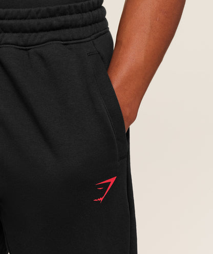 Gymshark Power Wordmark Joggers Black
