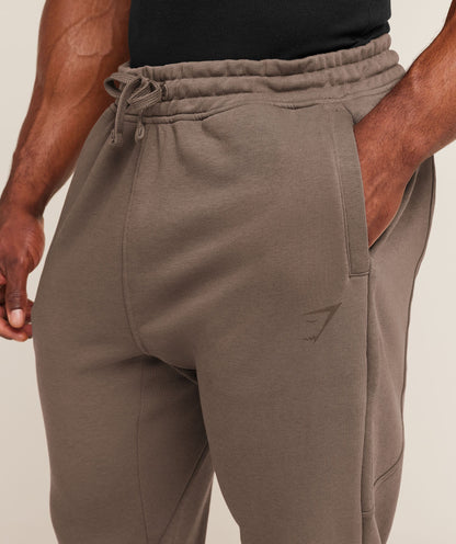 Gymshark Power Wordmark Joggers Soft Brown