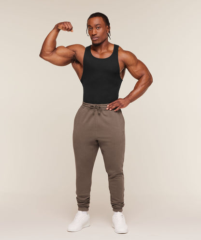 Gymshark Power Wordmark Joggers Soft Brown