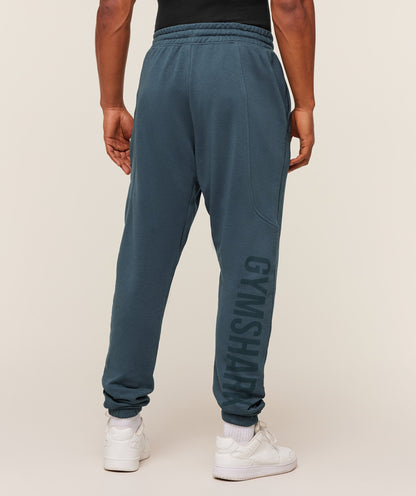 Gymshark Power Wordmark Joggers Gs Stealth Blue