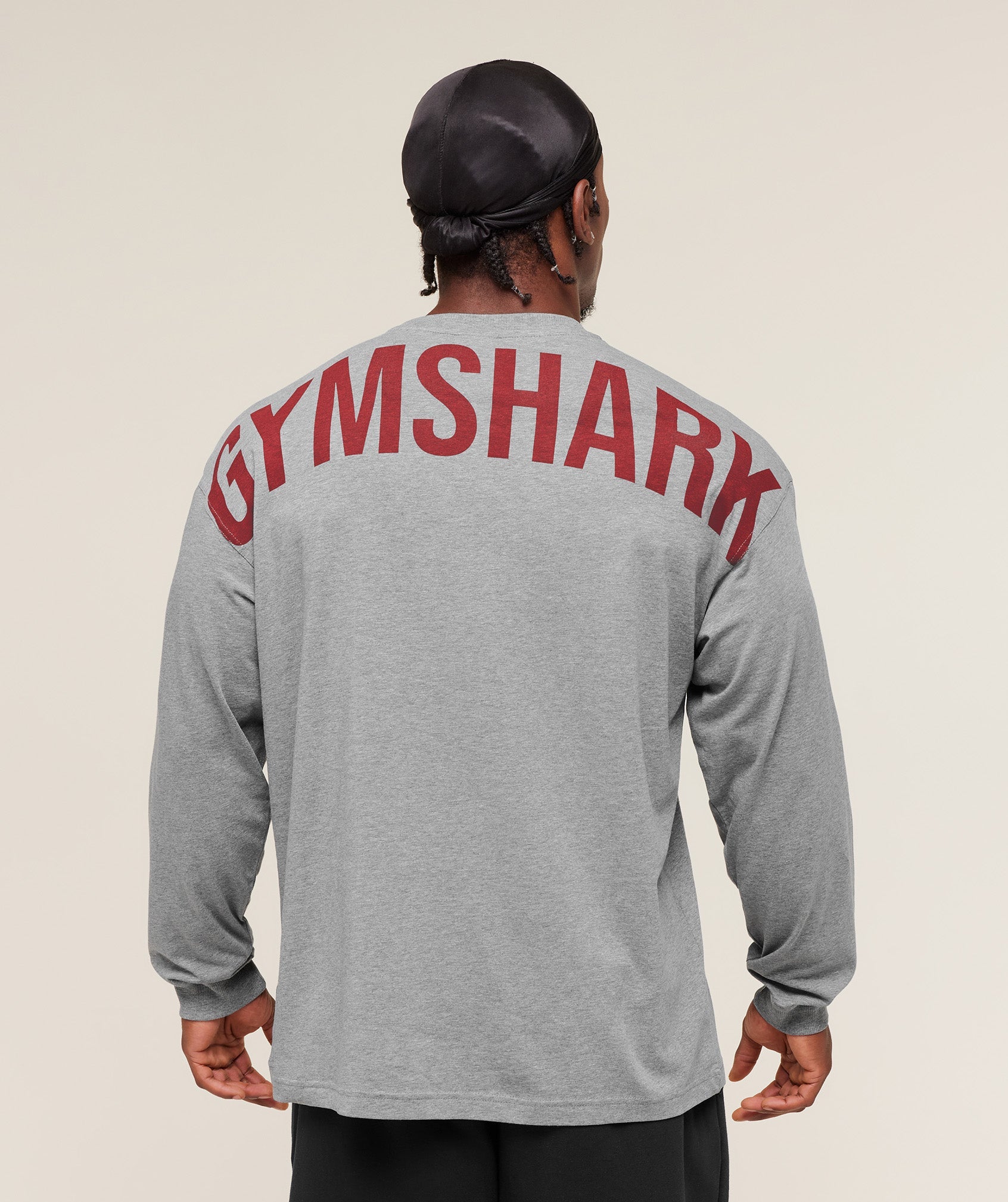 Gymshark Power Long Sleeve T-Shirt Charcoal Core Marl