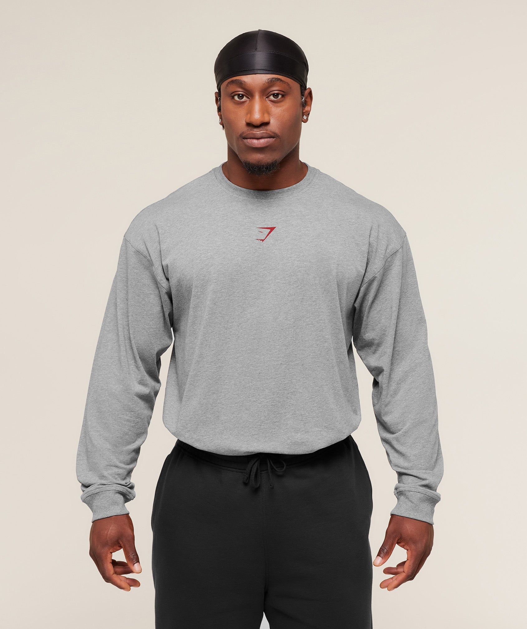 Gymshark Power Long Sleeve T-Shirt Charcoal Core Marl