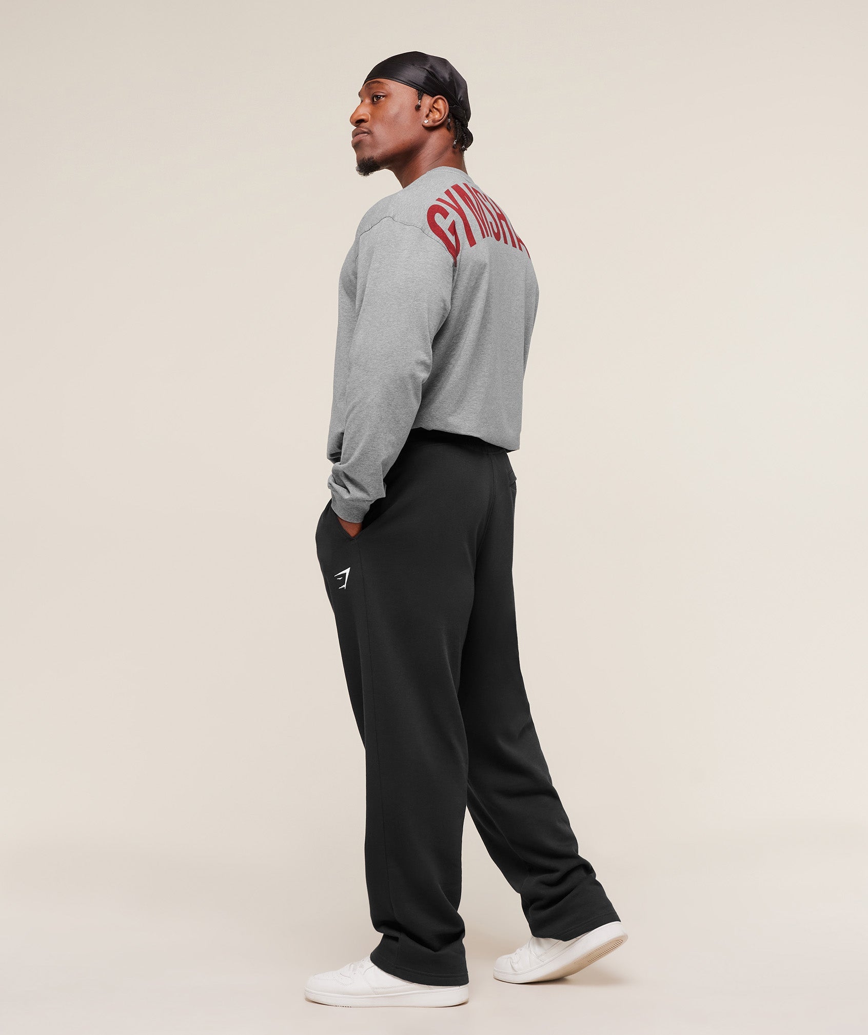Gymshark Power Long Sleeve T-Shirt Charcoal Core Marl