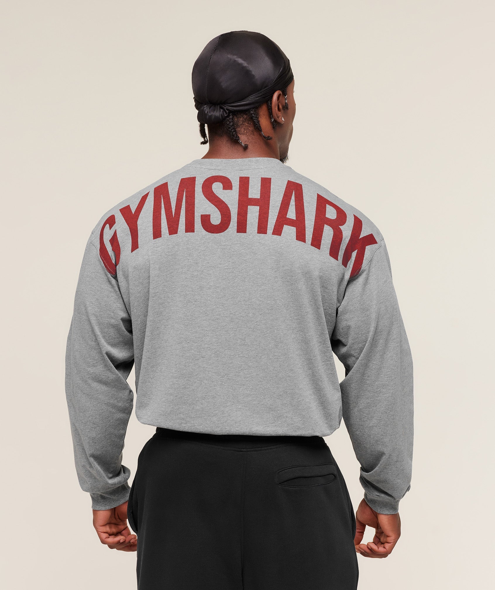 Gymshark Power Long Sleeve T-Shirt Charcoal Core Marl