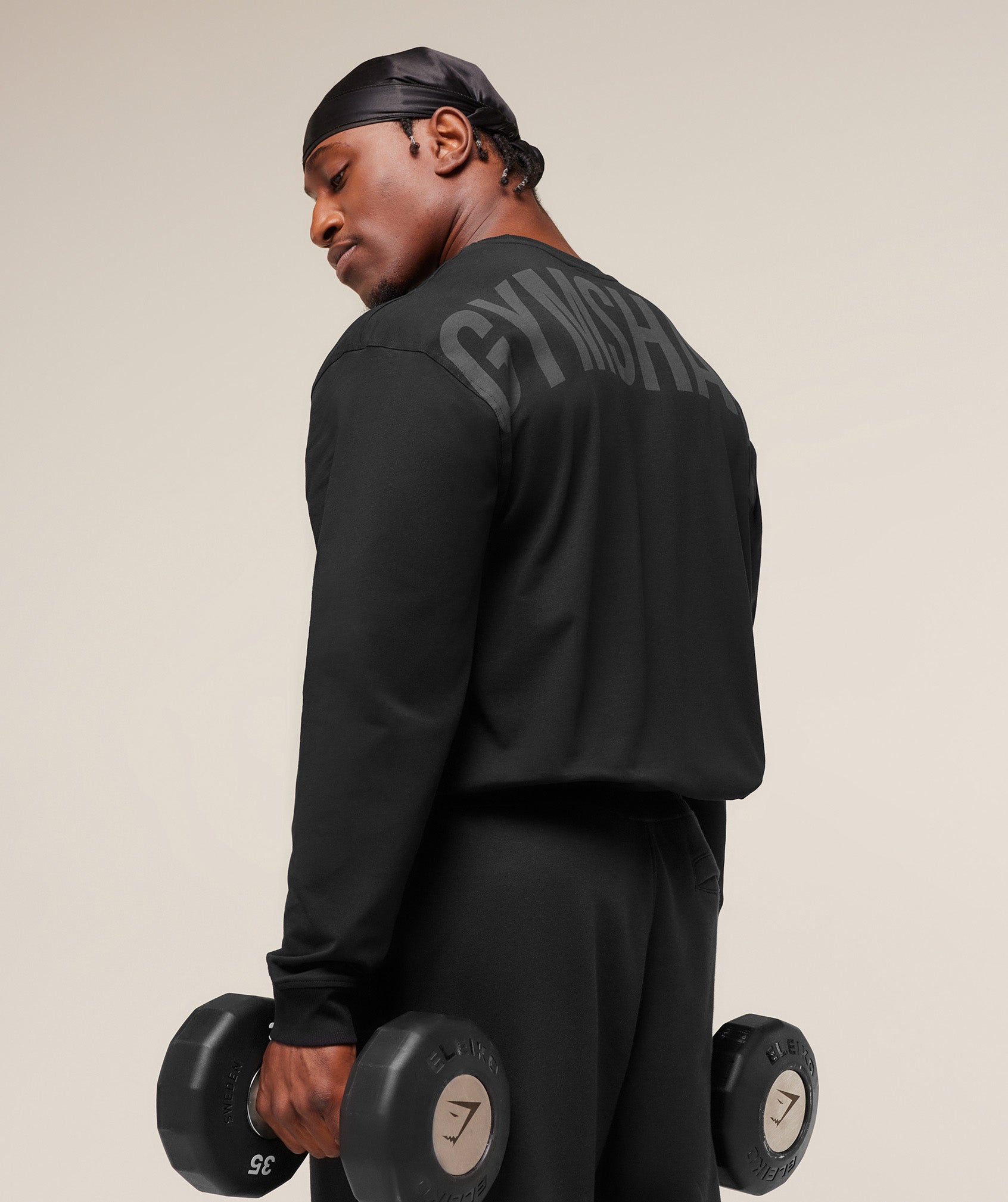 Gymshark Power Long Sleeve T-Shirt Black