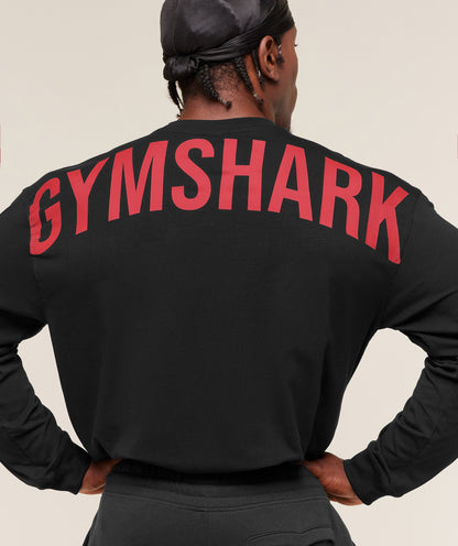 Gymshark Power Long Sleeve T-Shirt Black