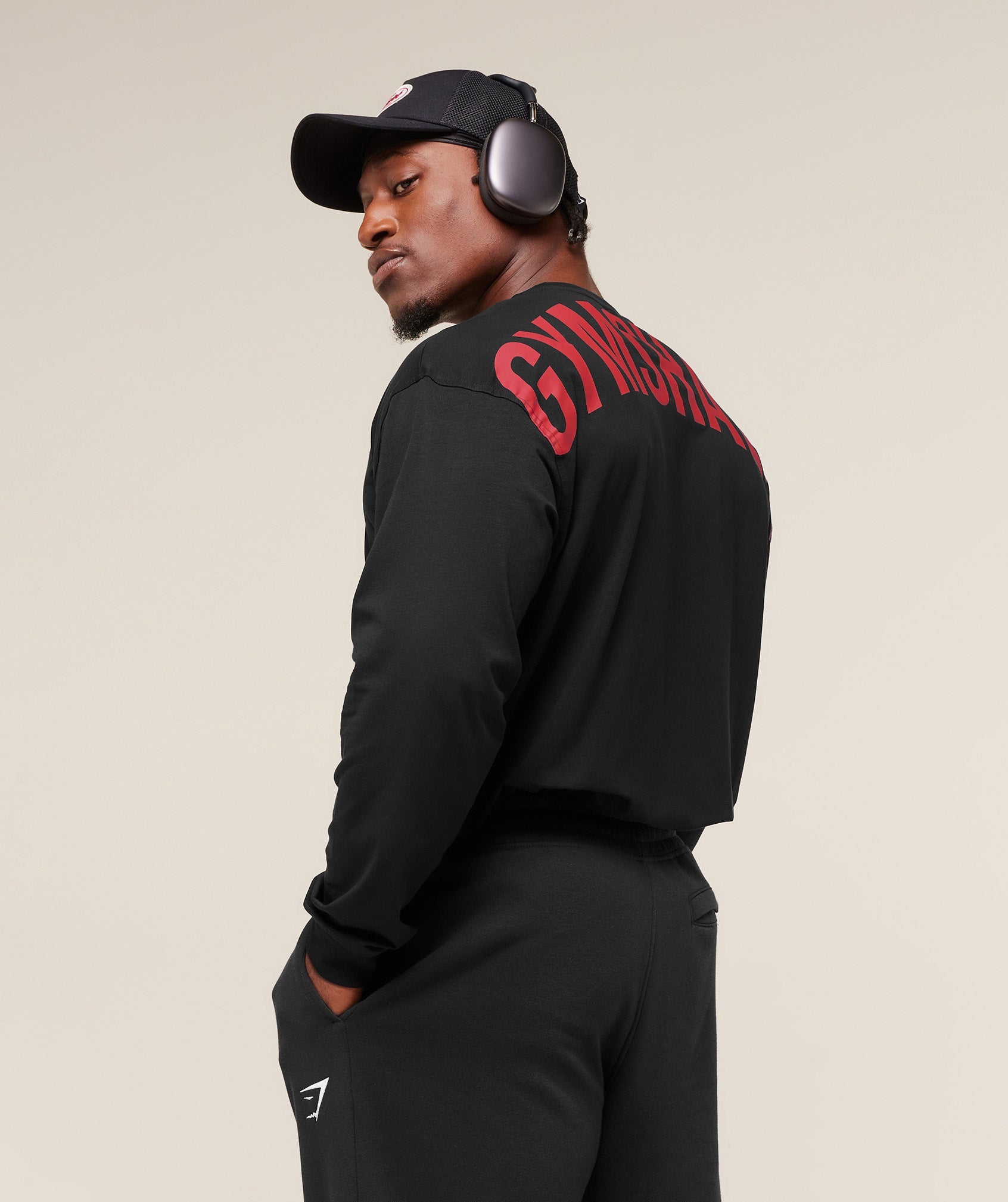 Gymshark Power Long Sleeve T-Shirt Black