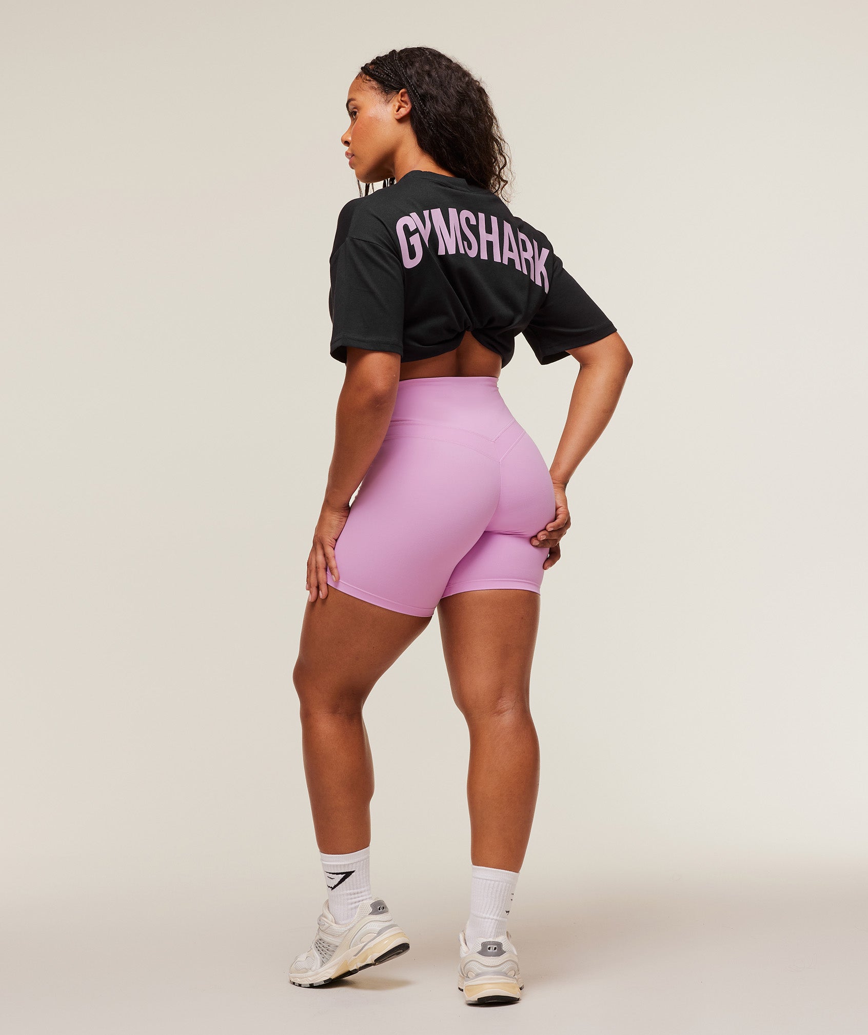 Women's Gymshark Power Oversized T-Shirt Black