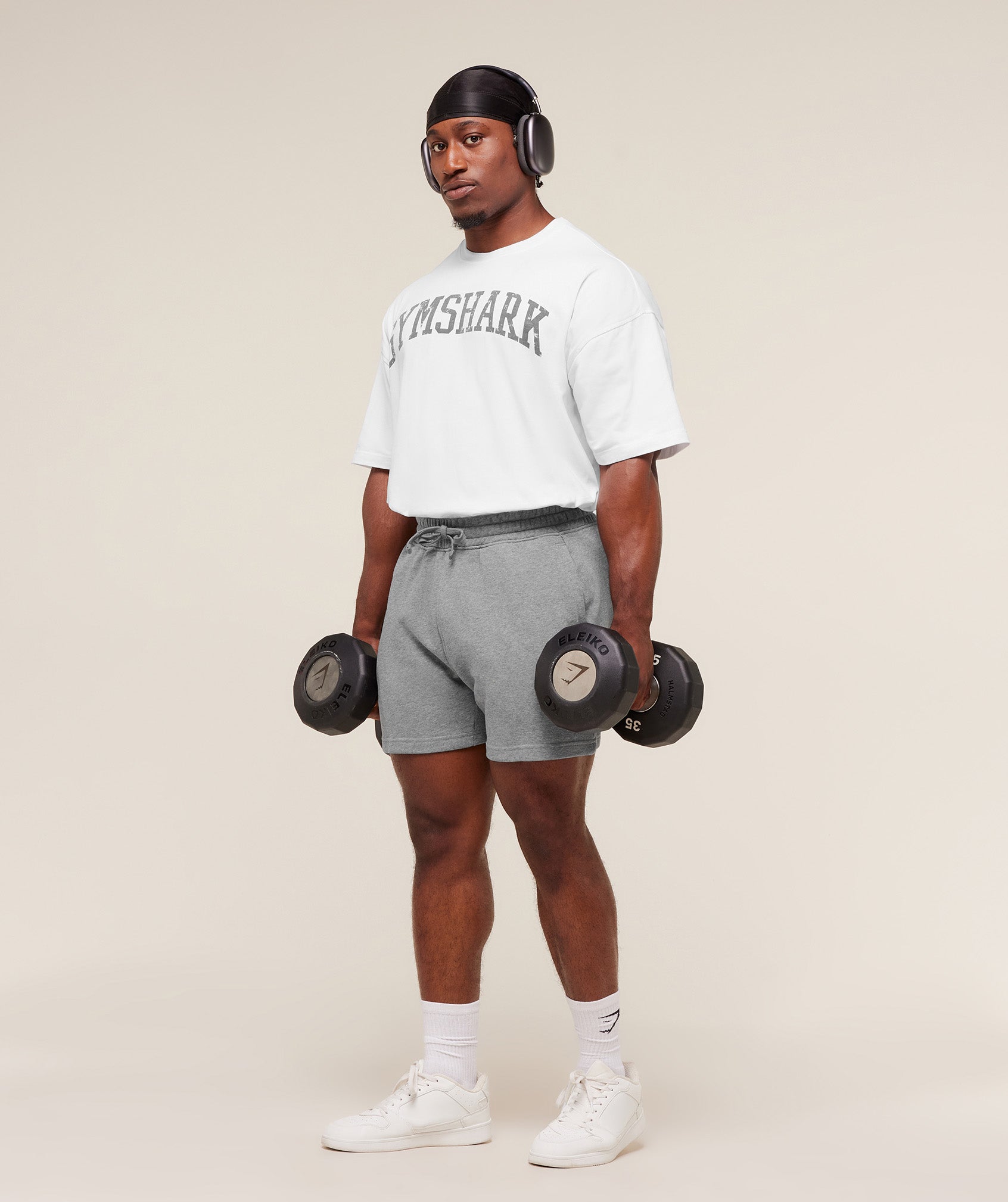 Gymshark Power 5" Shorts Charcoal Core Marl