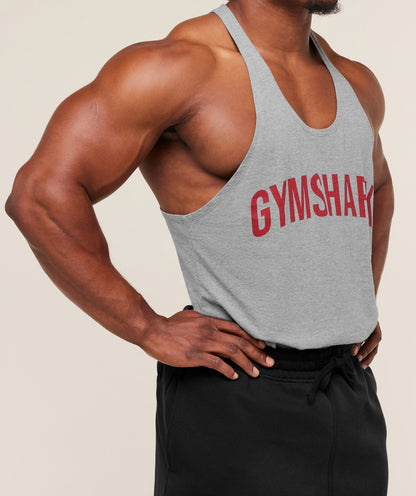 Gymshark Power Stringer Charcoal Core Marl