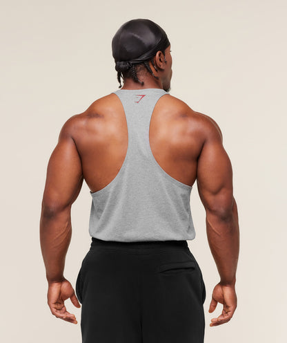 Gymshark Power Stringer Charcoal Core Marl