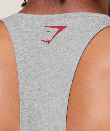Gymshark Power Stringer Charcoal Core Marl