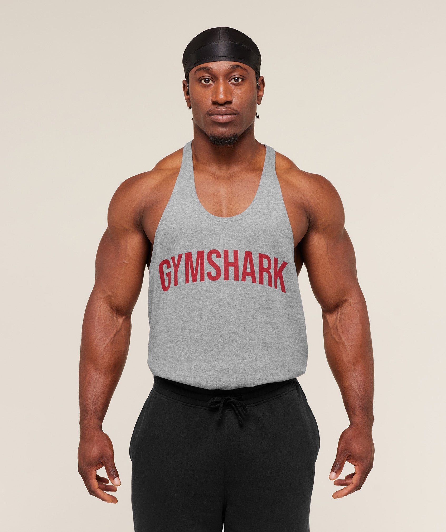 Gymshark Power Stringer Charcoal Core Marl
