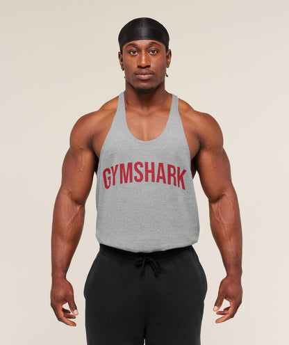 Gymshark Power Stringer Charcoal Core Marl