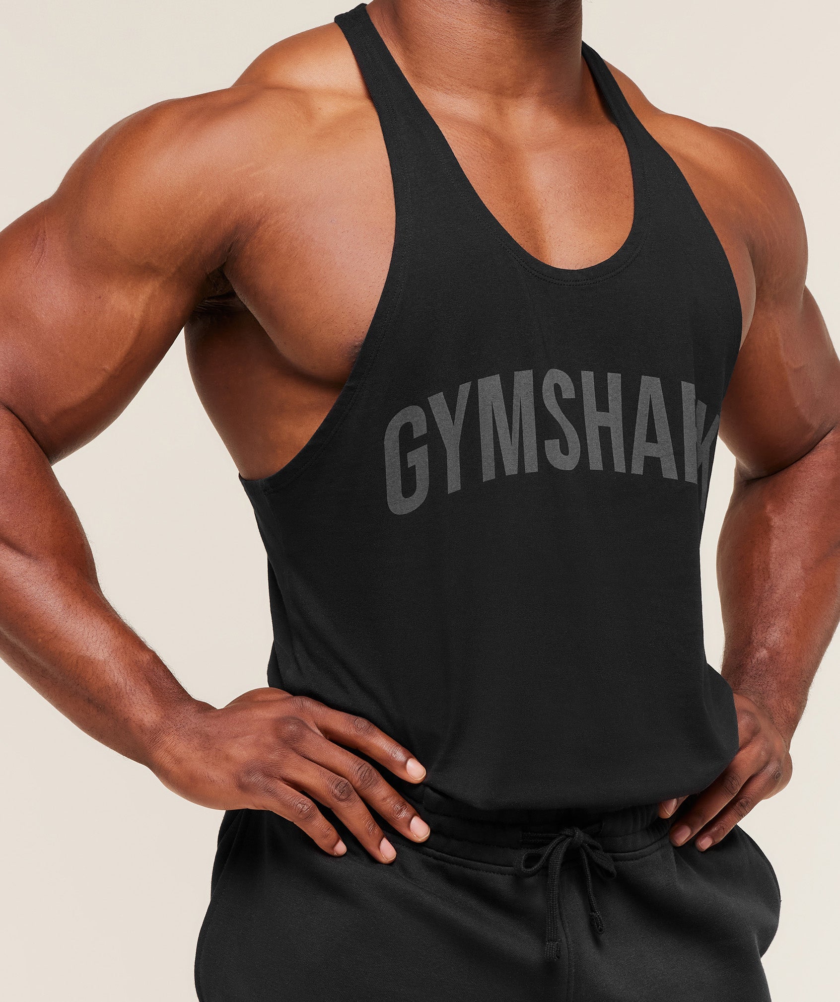 Gymshark Power Stringer Black