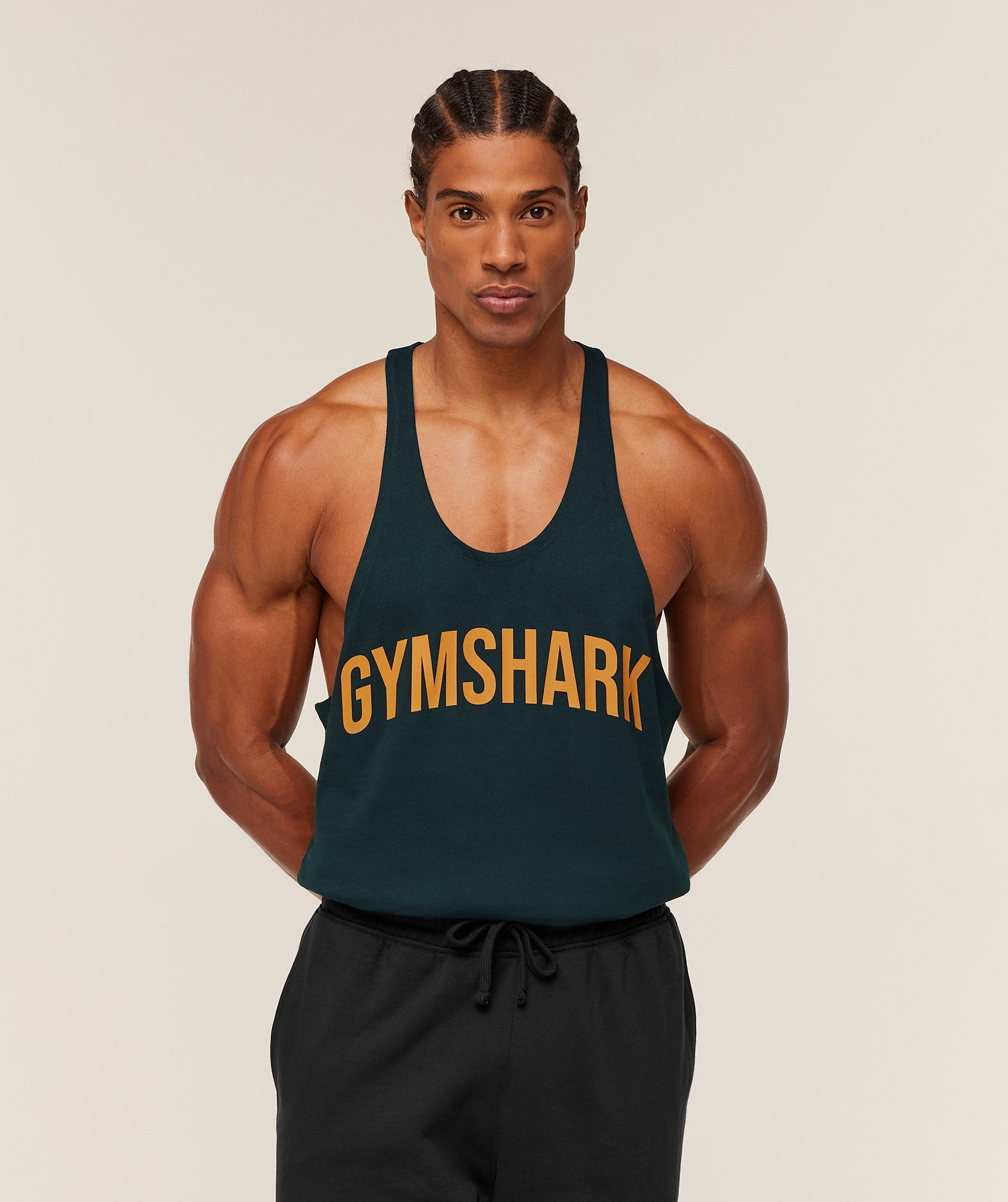 Gymshark Power Stringer Deep Petrol Blue