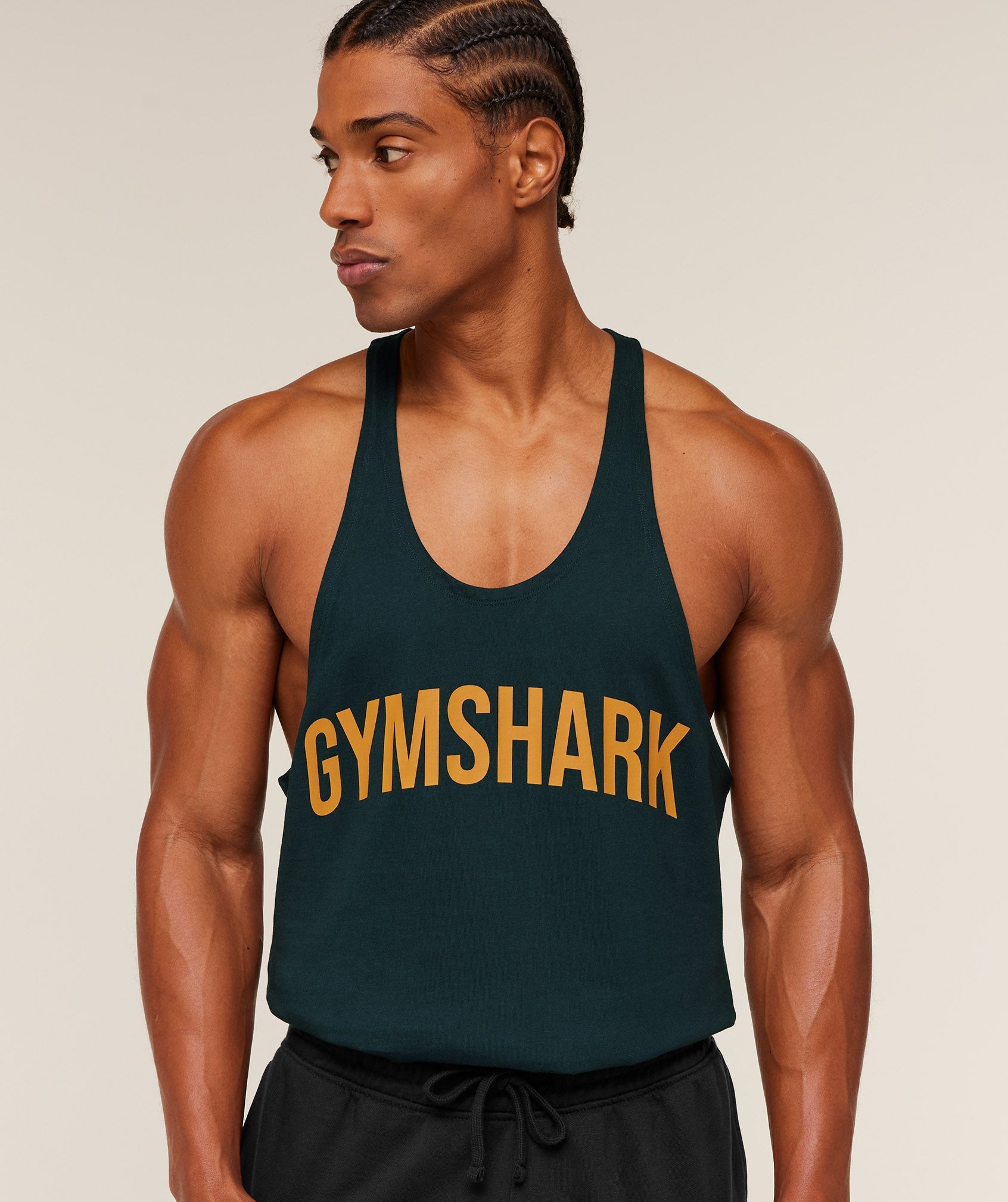 Gymshark Power Stringer Deep Petrol Blue