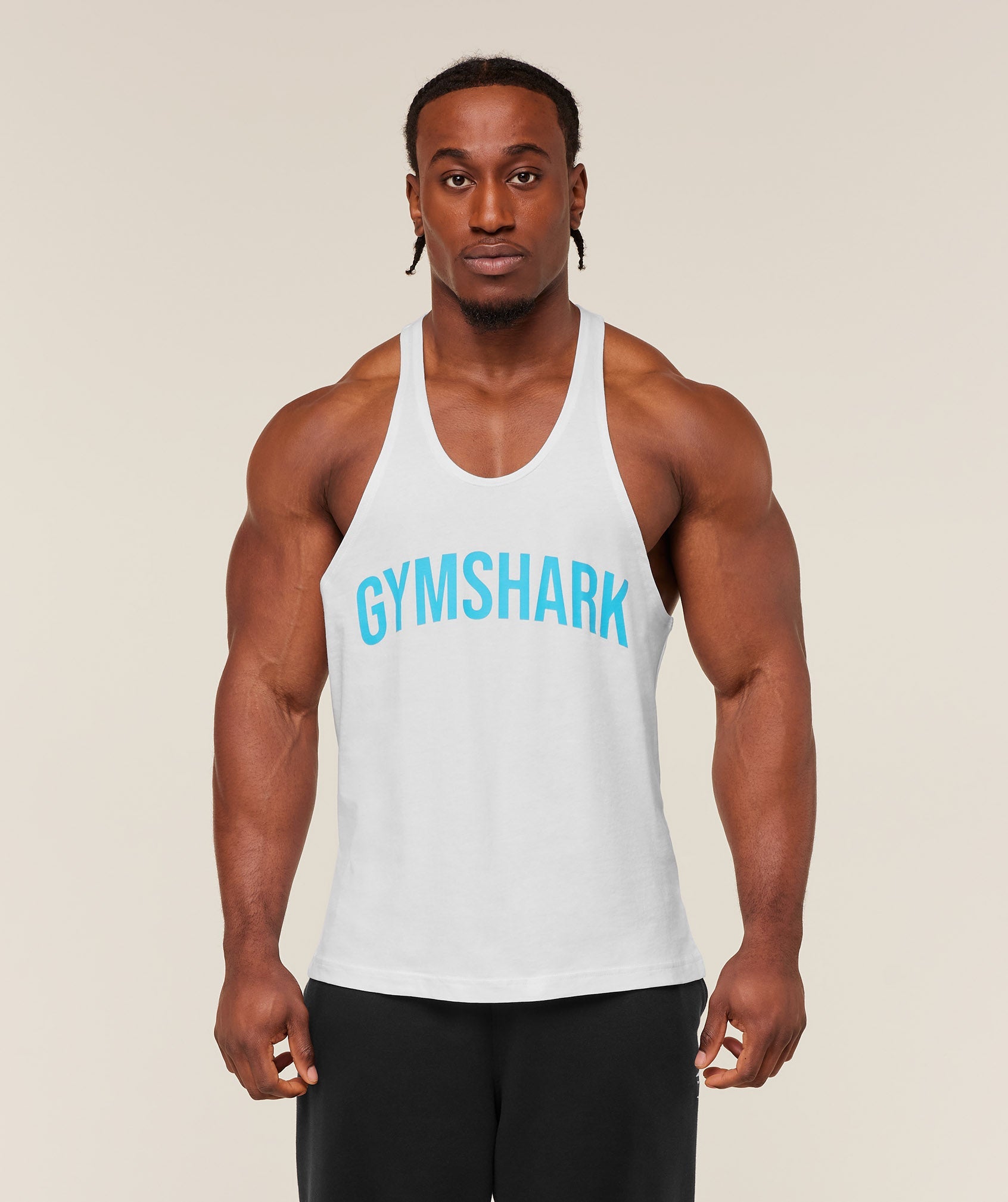 Gymshark Power Stringer Gs White