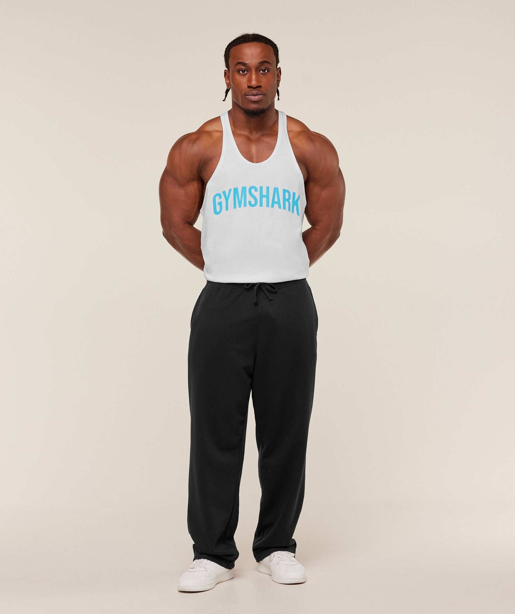 Gymshark Power Stringer Gs White