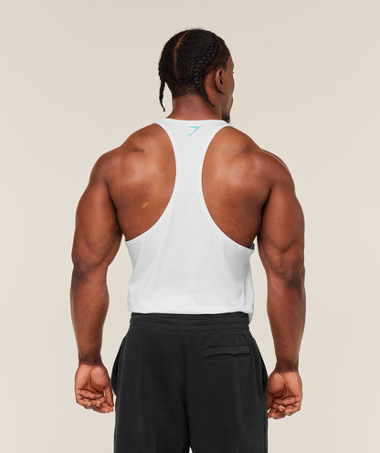 Gymshark Power Stringer Gs White