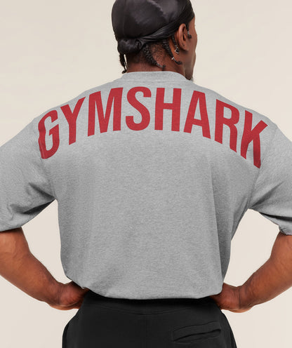 Gymshark Power T-Shirt Charcoal Core Marl