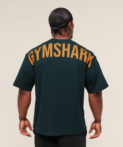 Gymshark Power T-Shirt Deep Petrol Blue