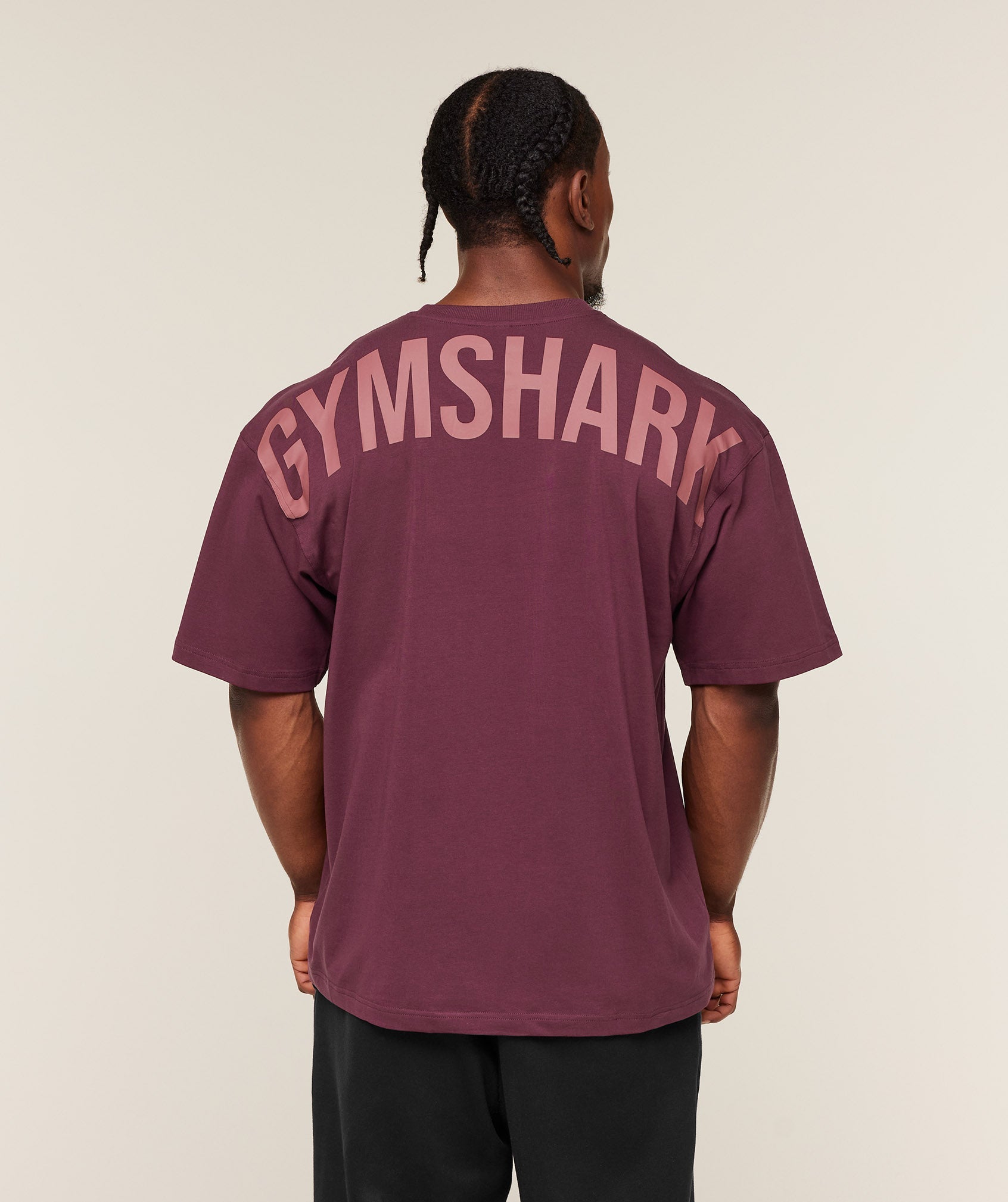 Gymshark Power T-Shirt Gs Impact Burgundy