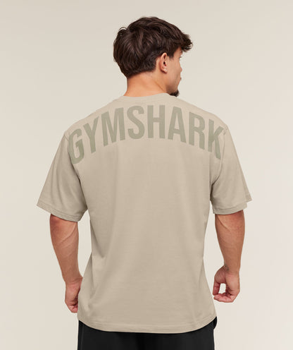 Gymshark Power T-Shirt Mushroom Grey
