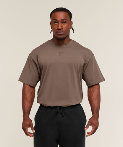 Gymshark Power T-Shirt Soft Brown