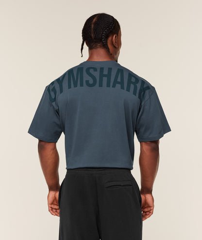 Gymshark Power T-Shirt Gs Stealth Blue
