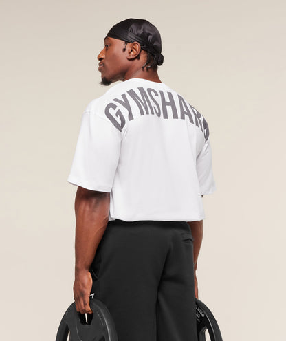 Gymshark Power T-Shirt White
