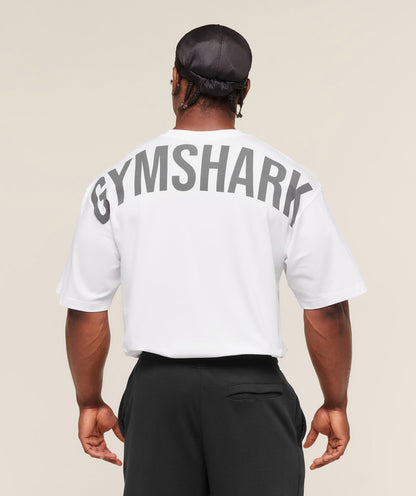 Gymshark Power T-Shirt White