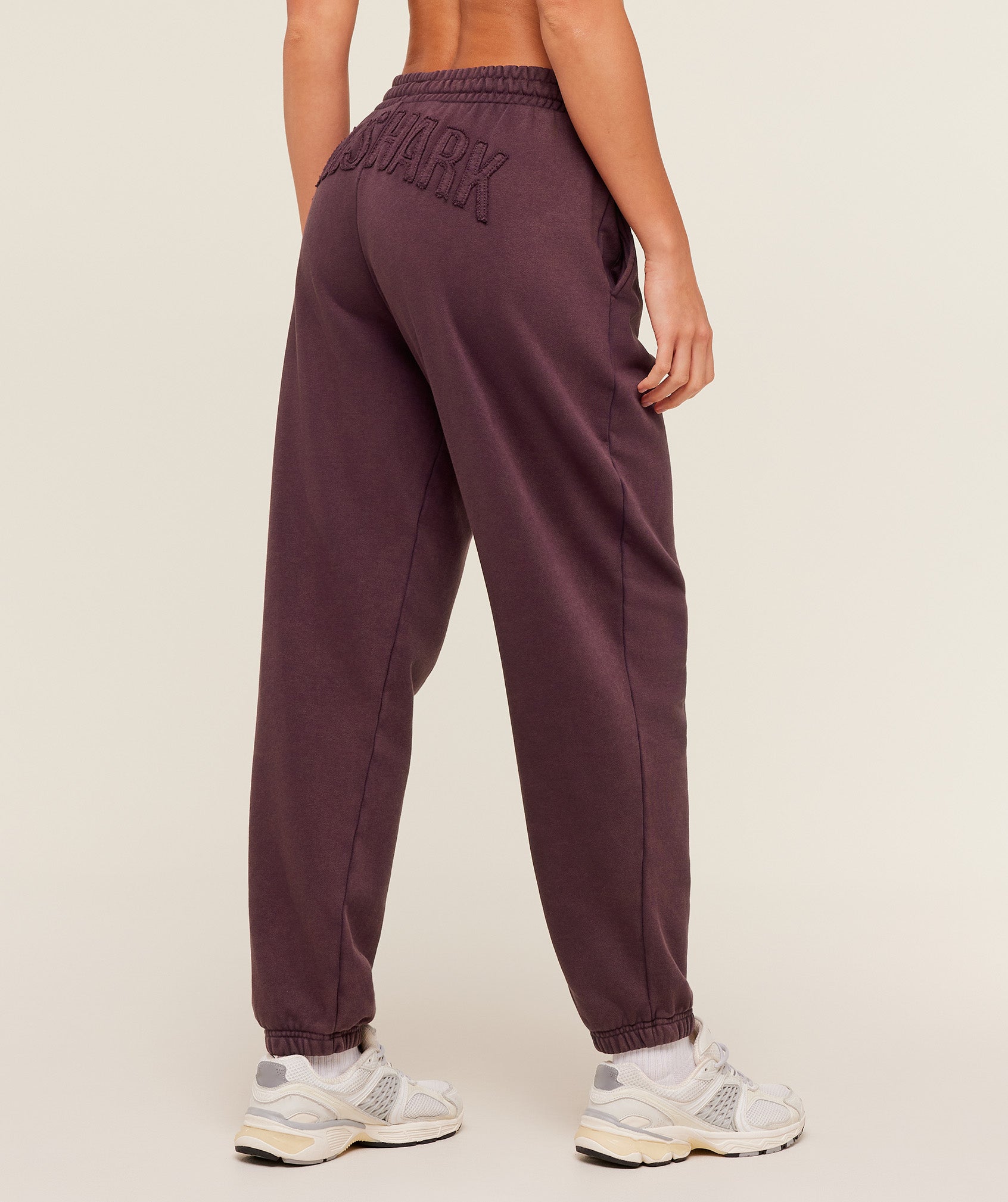Women's Gymshark Power Washed Cuff Joggers Cherry Purple