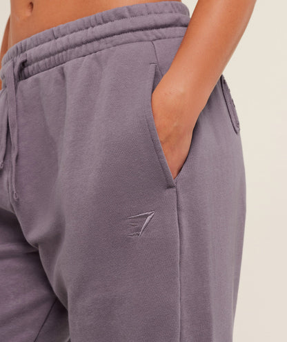 Women's Gymshark Power Washed Cuff Joggers Dusk Purple