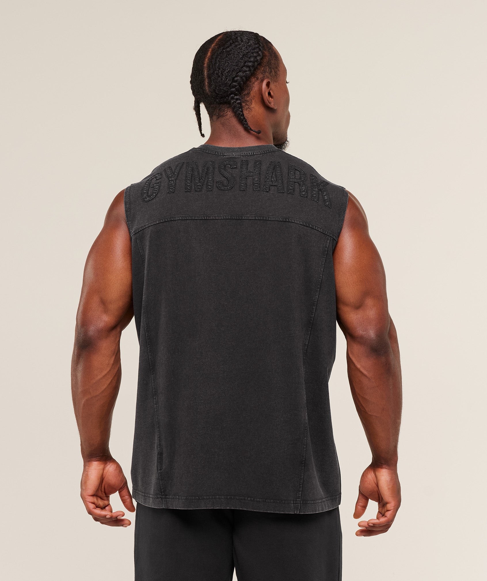 Gymshark Power Washed Tank Gs Black