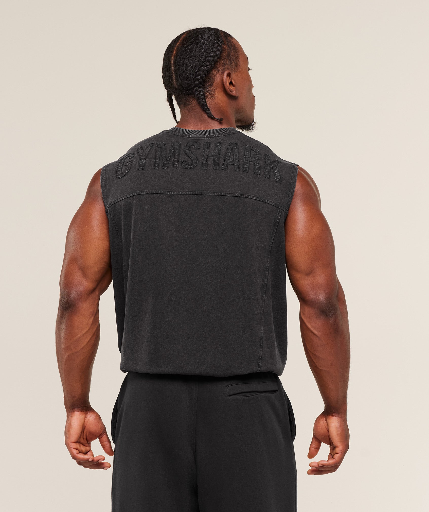 Gymshark Power Washed Tank Gs Black