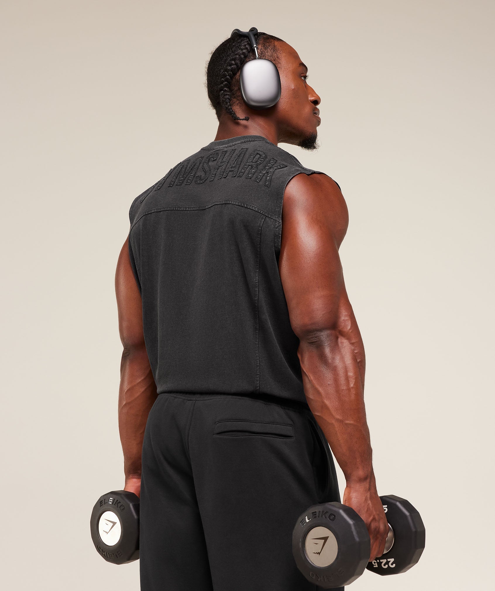 Gymshark Power Washed Tank Gs Black