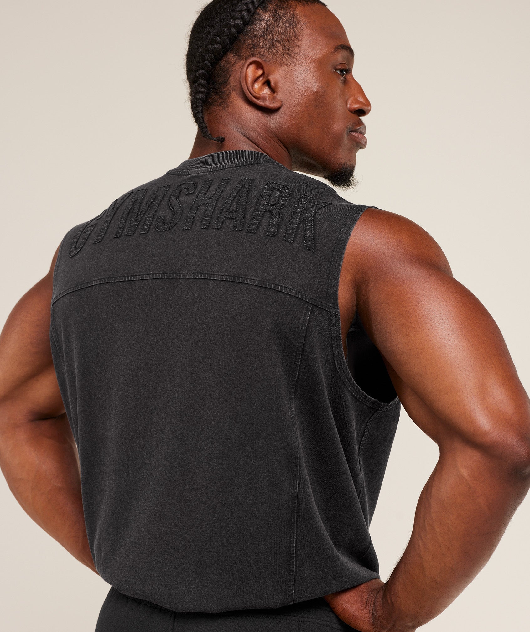 Gymshark Power Washed Tank Gs Black