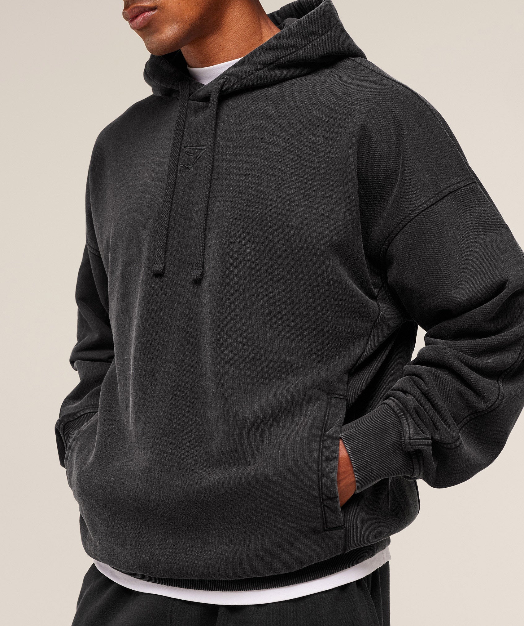 Gymshark Power Washed Hoodie Gs Black