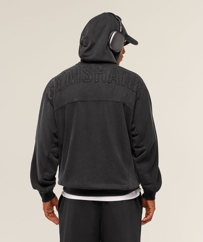 Gymshark Power Washed Hoodie Gs Black