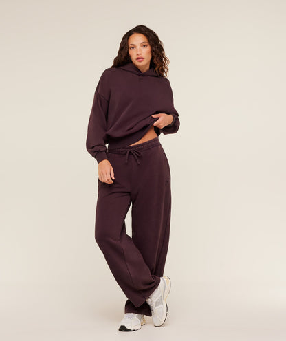 Women's Gymshark Power Washed Oversized Hoodie Cherry Purple