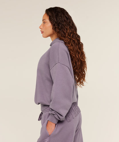 Women's Gymshark Power Washed Oversized Hoodie Dusk Purple