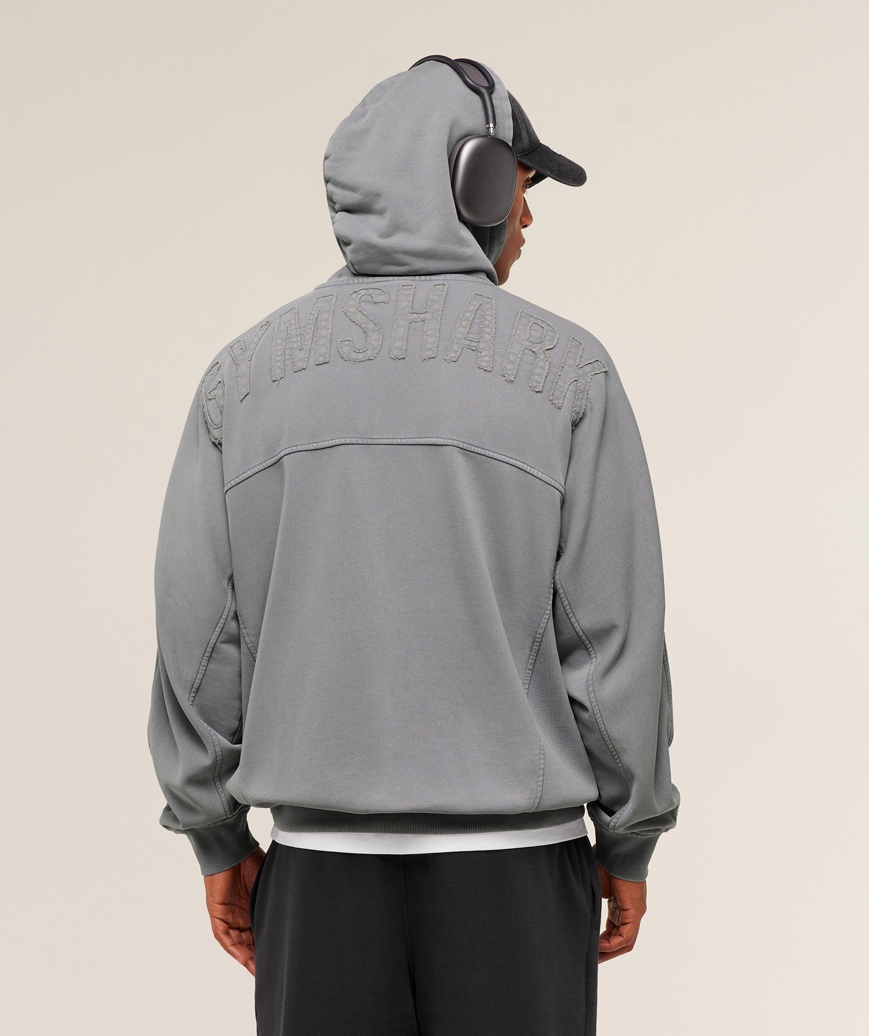 Gymshark Power Washed Hoodie Gs Medium Grey