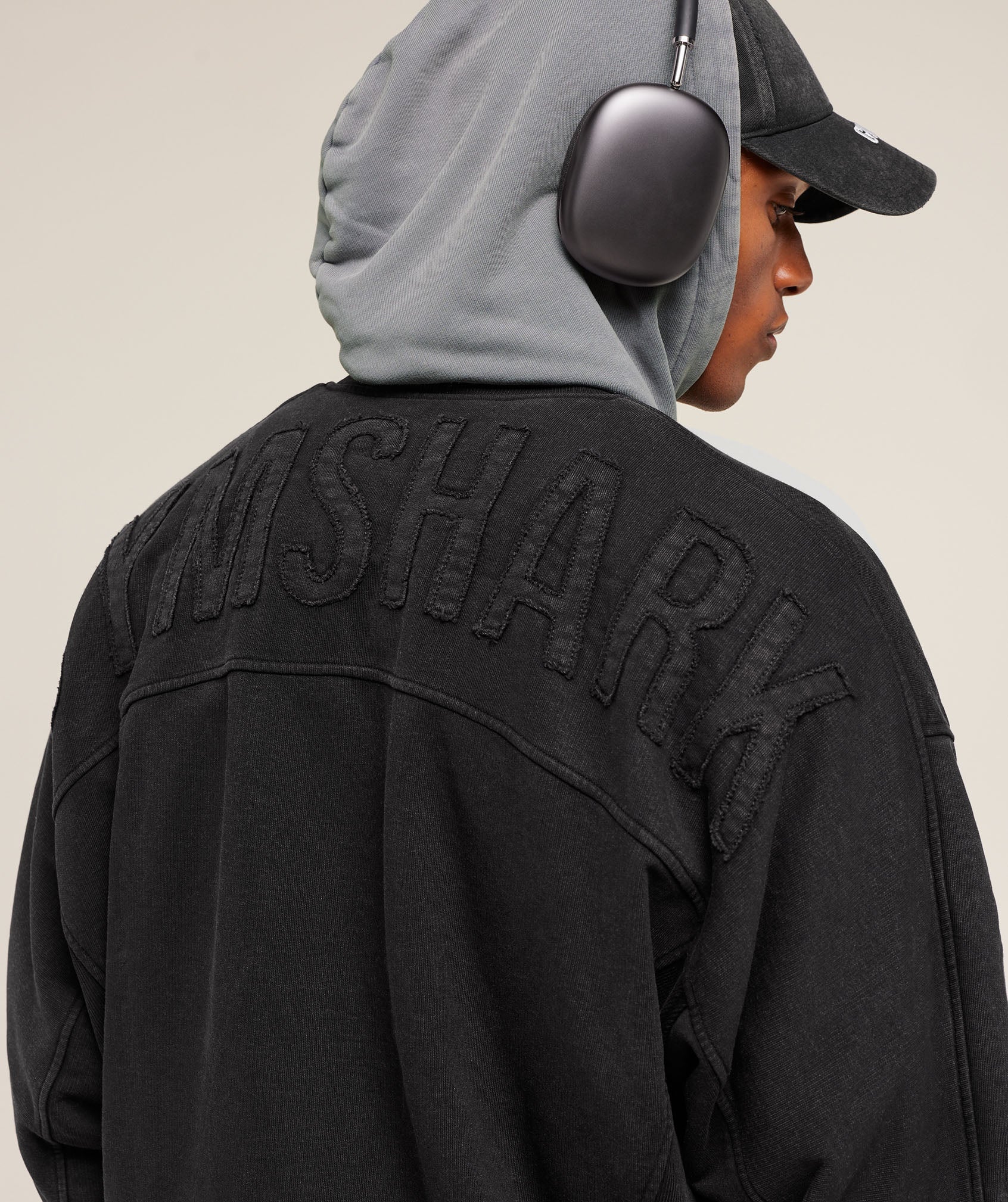 Gymshark Power Washed Jersey Track Jacket Gs Black