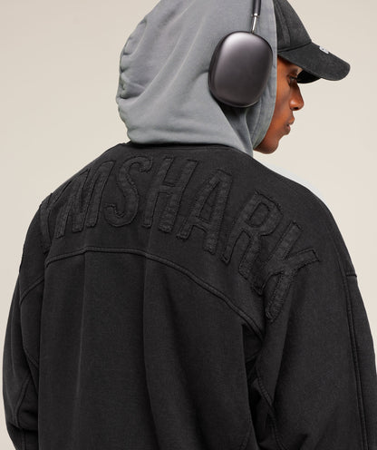 Gymshark Power Washed Jersey Track Jacket Gs Black