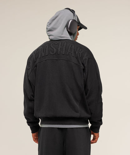 Gymshark Power Washed Jersey Track Jacket Gs Black