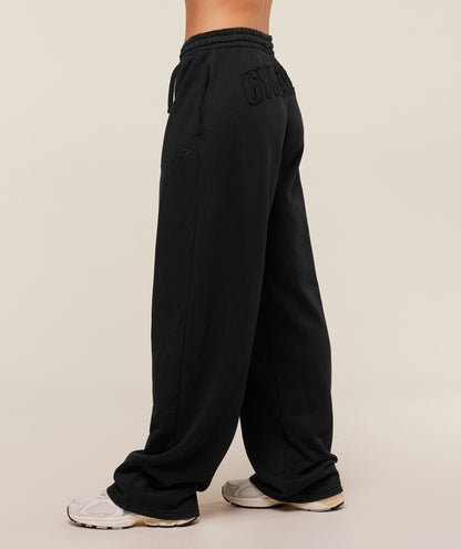 Women's Gymshark Power Washed Joggers Black