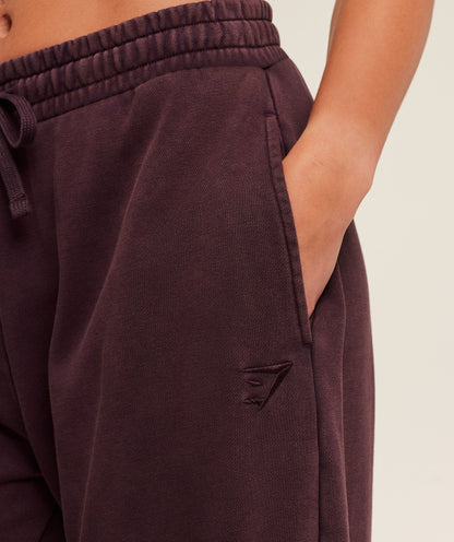 Women's Gymshark Power Washed Joggers Cherry Purple